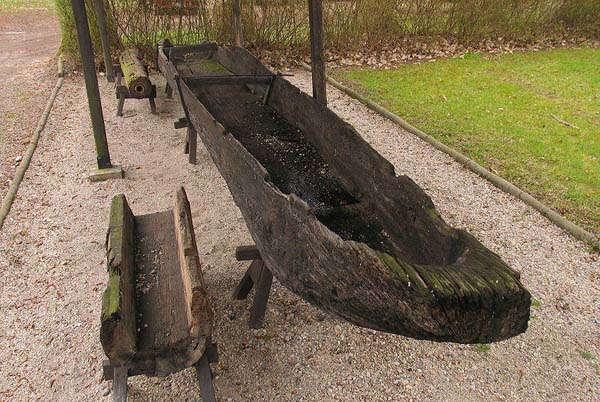 10th century dug out boat found in the Oder River, Poland